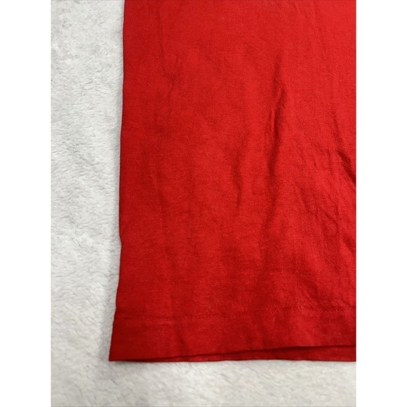 Vintage 90s "Dont Fence Me Out" Red Graphic T-Shirt Single Stitch Size Medium - Picture 5 of 9